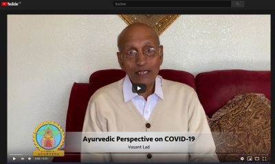 Dr Vasant Lad nimmt im video Stellung zu covid-19